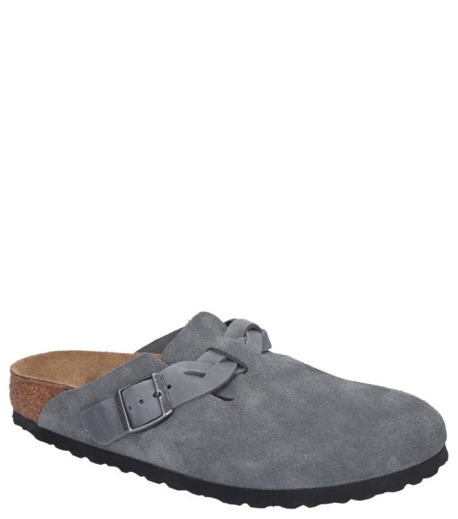Birkenstock slipper <span>1029086 Boston</span> 1029086 Boston grijs - www.bremmerschoenen.info - Bremmer Schoenen