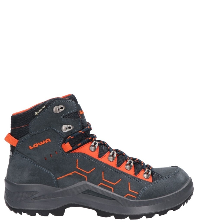 Lowa Lowa wandelschoen <span>LK651050-7920 Kody Evo GTX Mid Jr</span> 7920 Steelblue/orange Lowa wandelschoen <span>LK651050-7920 Kody Evo GTX Mid Jr</span> LK651050-7920 Kody Evo GTX Mid Jr blauw - www.bremmerschoenen.info - Bremmer Schoenen