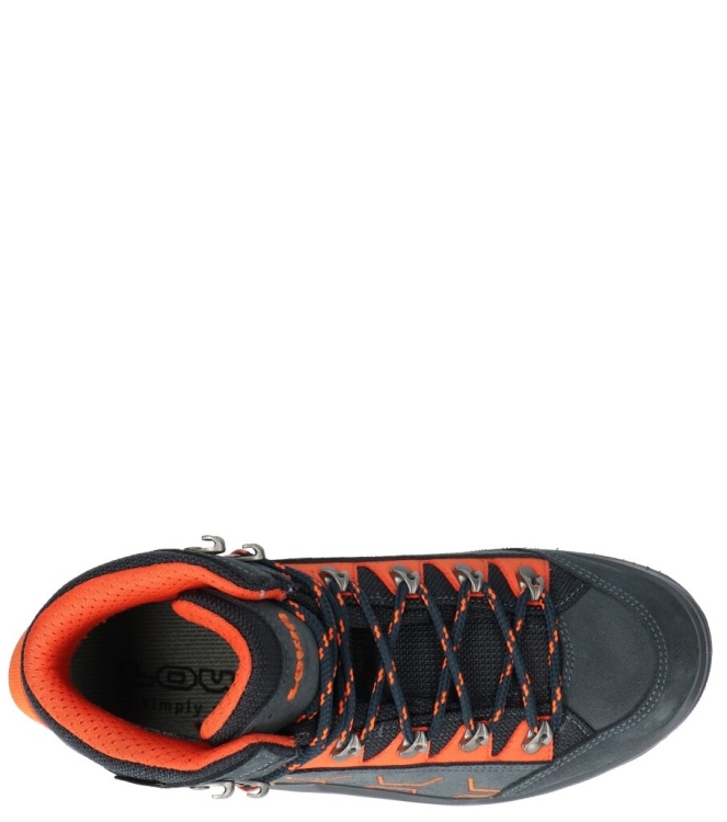 Lowa Lowa wandelschoen <span>LK651050-7920 Kody Evo GTX Mid Jr</span> 7920 Steelblue/orange Lowa wandelschoen <span>LK651050-7920 Kody Evo GTX Mid Jr</span> LK651050-7920 Kody Evo GTX Mid Jr blauw - www.bremmerschoenen.info - Bremmer Schoenen