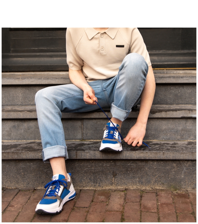 Track Style sneaker <span>325345 523 Sef Splin</span> 325345 523 Sef Splin blauw - www.bremmerschoenen.info - Bremmer Schoenen