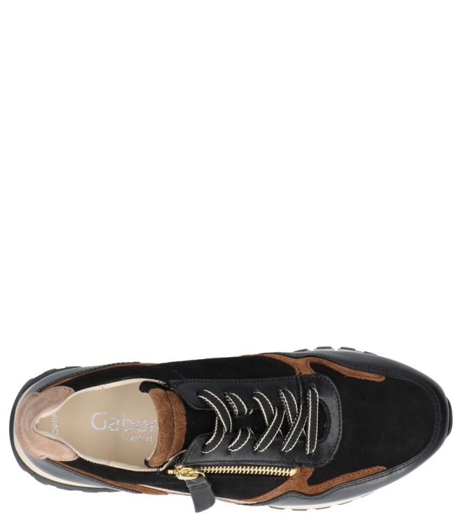 Gabor sneaker <span>76.378.67</span> 76.378.67 zwart - www.bremmerschoenen.info - Bremmer Schoenen