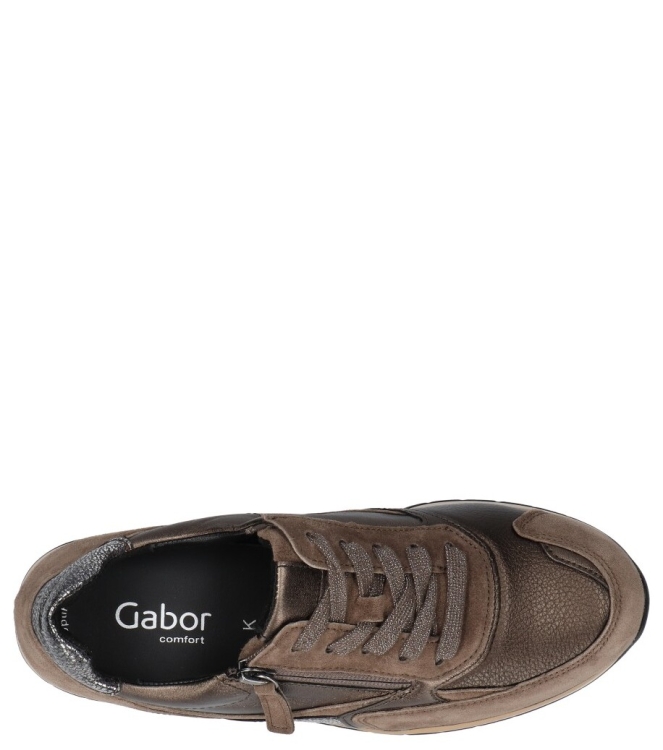 Gabor Gabor sneaker <span>76.305.62</span> 62 bronce/smog/mohair Gabor sneaker <span>76.305.62</span> 76.305.62 brons - www.bremmerschoenen.info - Bremmer Schoenen
