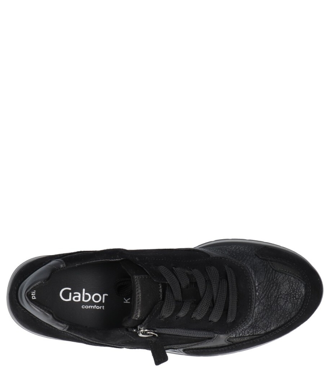 Gabor sneaker <span>76.305.67</span> 76.305.67 zwart - www.bremmerschoenen.info - Bremmer Schoenen