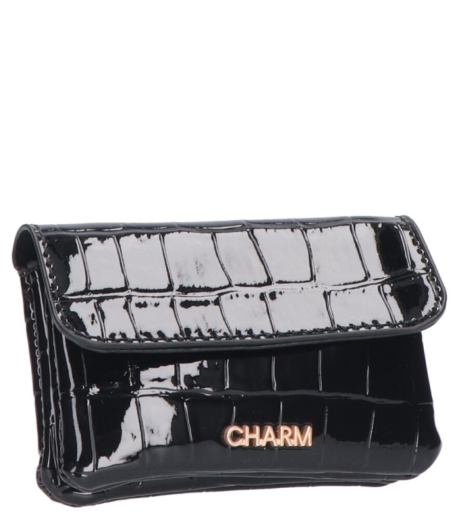 Charm portemonnee <span> W01386 001 Zwart</span>  W01386 001 Zwart zwart - www.bremmerschoenen.info - Bremmer Schoenen
