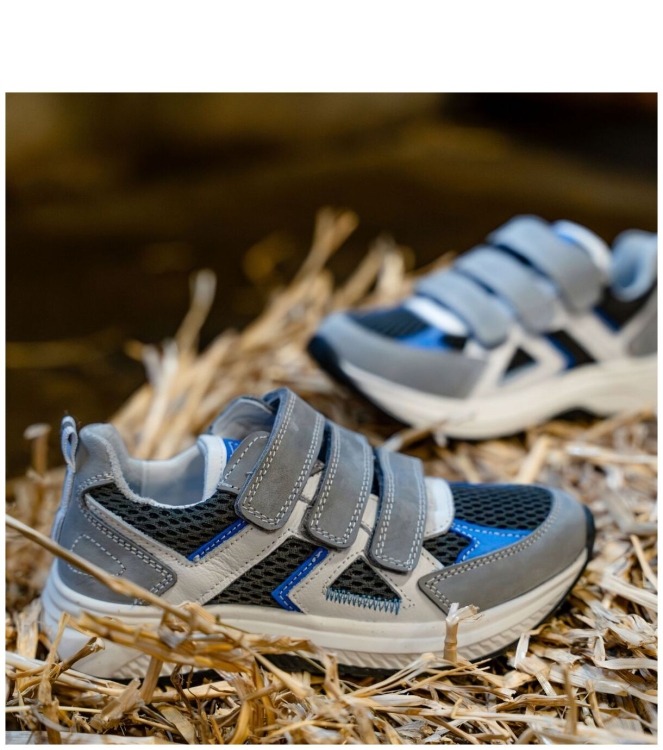 Track Style klittenbandschoen <span>326354 182 Emiel Engel</span> 326354 182 Emiel Engel grijs - www.bremmerschoenen.info - Bremmer Schoenen