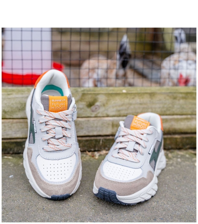 Bunnies JR Bunnies JR sneaker <span>226071 408 Rio Rush</span> 408 taupe green Bunnies JR sneaker <span>226071 408 Rio Rush</span> 226071 408 Rio Rush beige - www.bremmerschoenen.info - Bremmer Schoenen