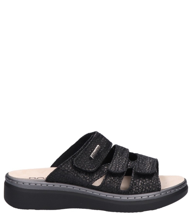 Rohde slipper <span>5221 90</span> 5221 90 zwart - www.bremmerschoenen.info - Bremmer Schoenen