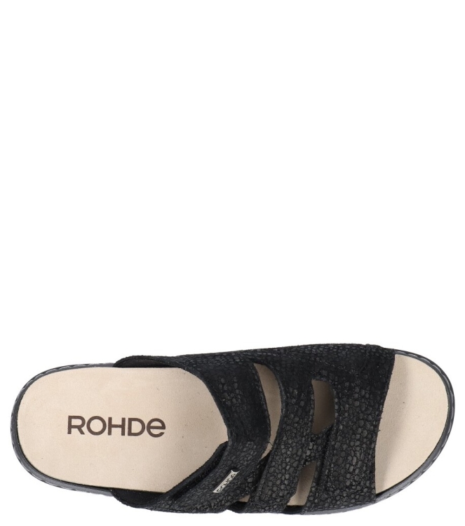 Rohde slipper <span>5221 90</span> 5221 90 zwart - www.bremmerschoenen.info - Bremmer Schoenen
