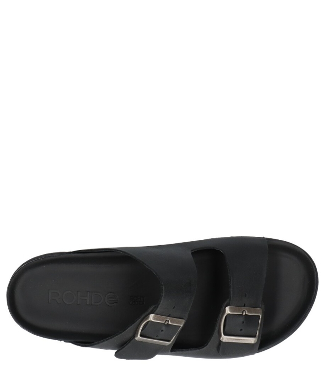 Rohde slipper <span>6703 90</span> 6703 90 zwart - www.bremmerschoenen.info - Bremmer Schoenen