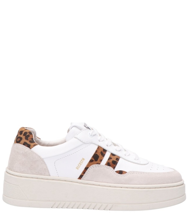 Blackstone sneaker <span>FL-720 White Leopard</span> FL-720 White Leopard wit - www.bremmerschoenen.info - Bremmer Schoenen