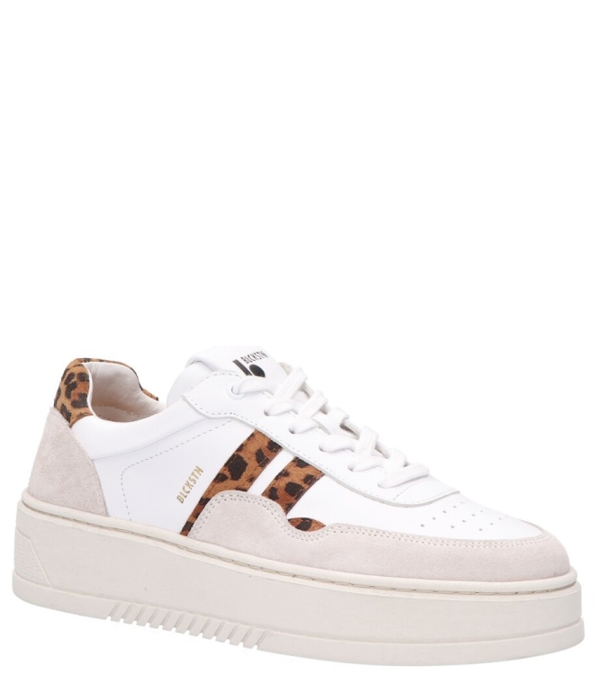 Blackstone sneaker <span>FL-720 White Leopard</span> FL-720 White Leopard wit - www.bremmerschoenen.info - Bremmer Schoenen