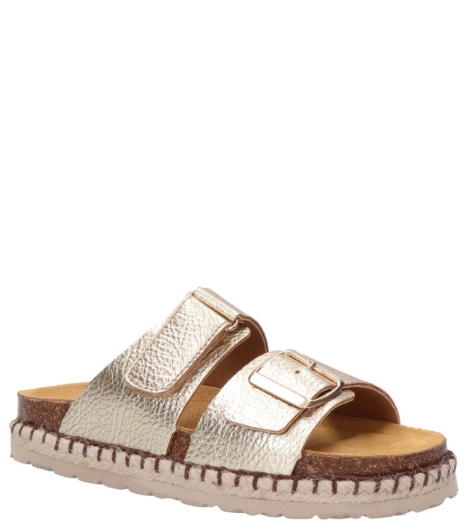 Red Rag slipper <span>18050 351</span> 18050 351 goud - www.bremmerschoenen.info - Bremmer Schoenen