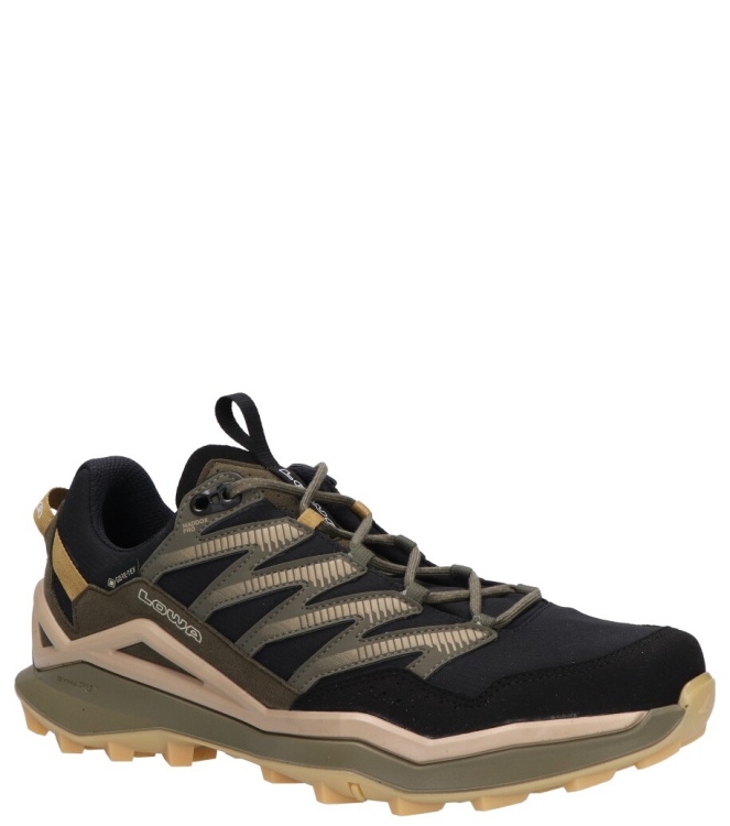 Lowa Lowa wandelschoen <span>LM311630-9948 Maddox Pro GTX Lo</span> 9948 Black/olive Lowa wandelschoen <span>LM311630-9948 Maddox Pro GTX Lo</span> LM311630-9948 Maddox Pro GTX Lo zwart - www.bremmerschoenen.info - Bremmer Schoenen