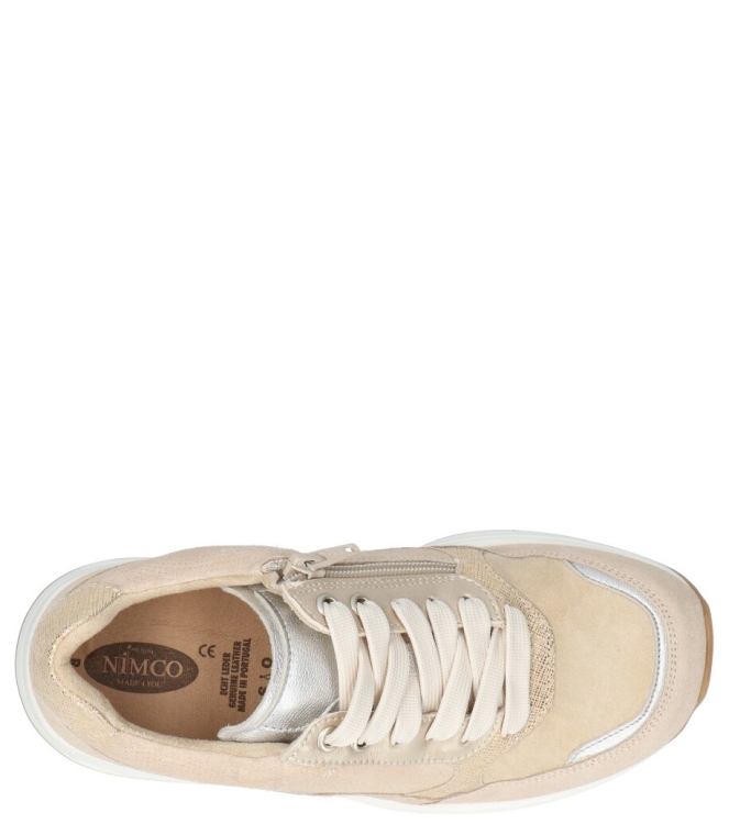 Nimco sneaker <span>70402.2 428 7104 Carla MX</span> 70402.2 428 7104 Carla MX beige - www.bremmerschoenen.info - Bremmer Schoenen