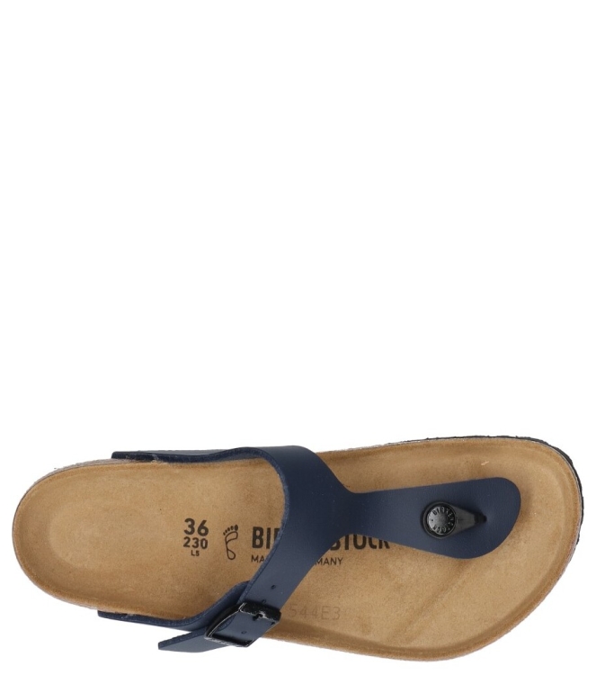 Birkenstock slipper <span>143621 Gizeh</span> 143621 Gizeh blauw - www.bremmerschoenen.info - Bremmer Schoenen