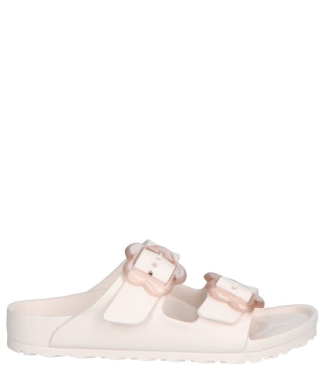 Birkenstock slipper <span>1031291 Arizona Flower EVA</span> 1031291 Arizona Flower EVA wit - www.bremmerschoenen.info - Bremmer Schoenen