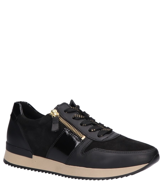Gabor sneaker <span>6019.01.001</span> 6019.01.001 zwart - www.bremmerschoenen.info - Bremmer Schoenen