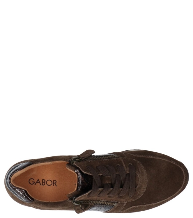 Gabor sneaker <span>6019.01.007</span> 6019.01.007 bruin - www.bremmerschoenen.info - Bremmer Schoenen