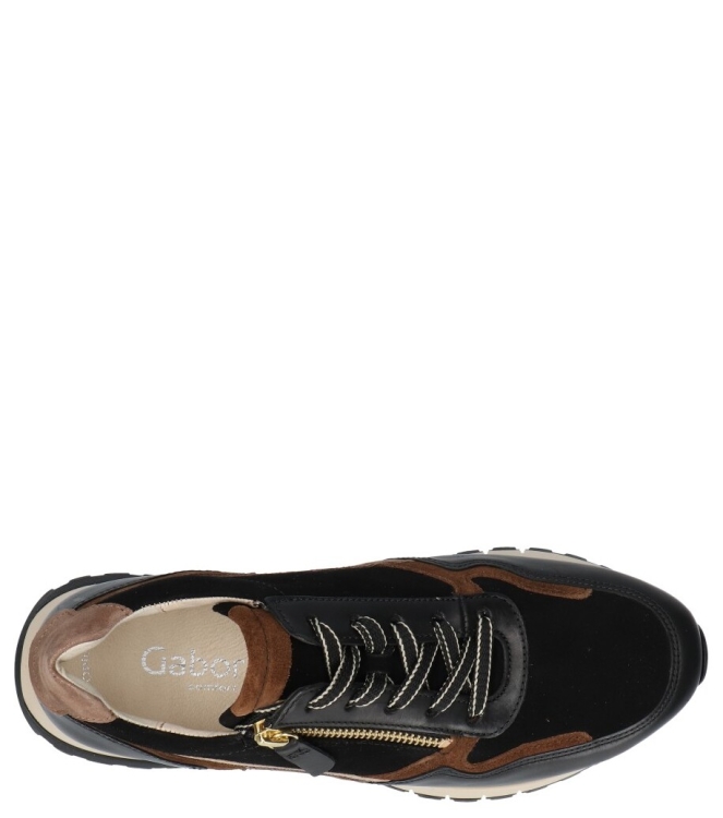 Gabor sneaker <span>6029.01.002</span> 6029.01.002 zwart - www.bremmerschoenen.info - Bremmer Schoenen