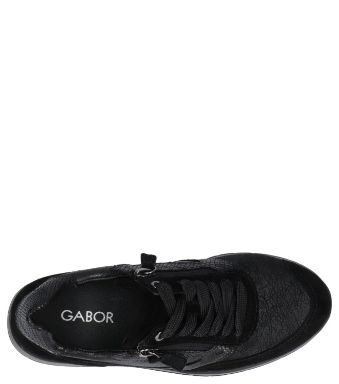 Gabor sneaker <span>6020.02.001</span> 6020.02.001 zwart - www.bremmerschoenen.info - Bremmer Schoenen