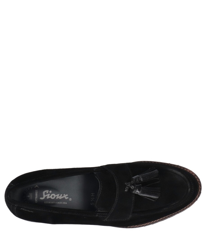 Sioux instapper <span>42201 Meredith 758 H</span> 42201 Meredith 758 H zwart - www.bremmerschoenen.info - Bremmer Schoenen