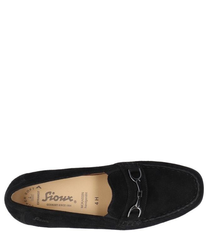 Sioux instapper <span>40160 Cortizia 738 H</span> 40160 Cortizia 738 H zwart - www.bremmerschoenen.info - Bremmer Schoenen