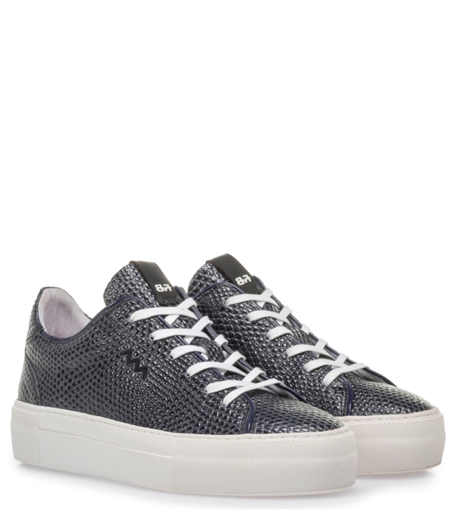 Floris van Bommel Sneaker <span>85297/01</span> 85297/01 blauw - www.bremmerschoenen.info - Bremmer Schoenen