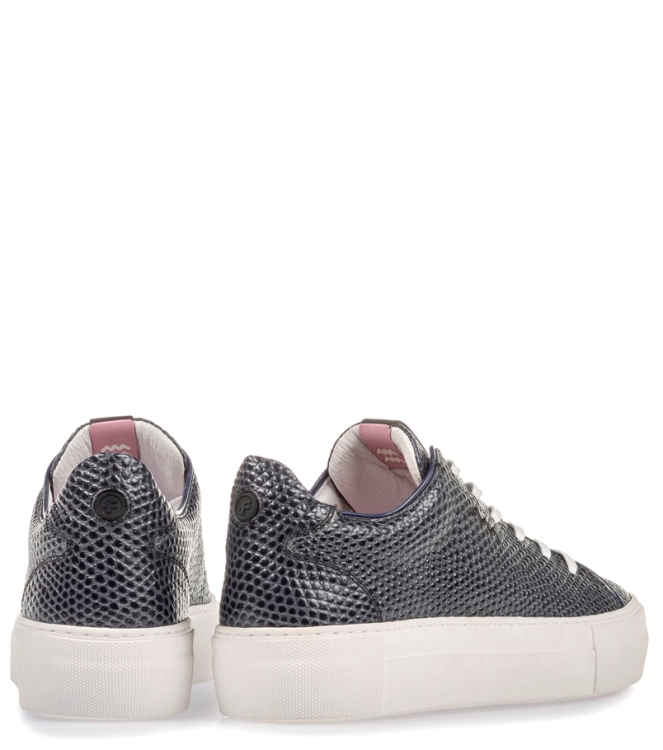 Floris van Bommel Sneaker <span>85297/01</span> 85297/01 blauw - www.bremmerschoenen.info - Bremmer Schoenen