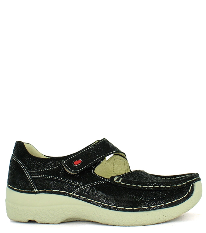 WOLKY BANDSCHOEN <span>6247907 ROLL FEVER</span> 6247907 ROLL FEVER zwart - www.bremmerschoenen.info - Bremmer Schoenen