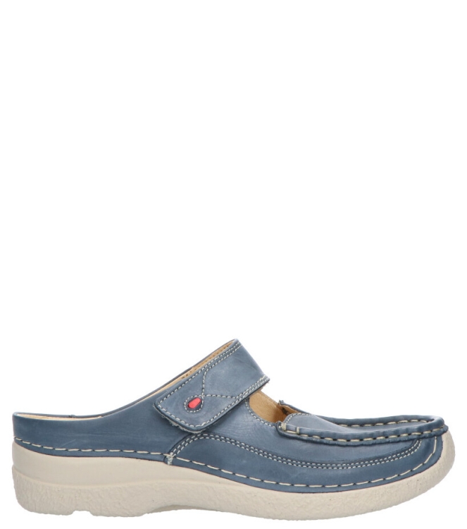 WOLKY <span>6227 Roll-slipper 387 blue summer Etna lea</span> 6227 Roll-slipper 387 blue summer Etna lea blauw - www.bremmerschoenen.info - Bremmer Schoenen