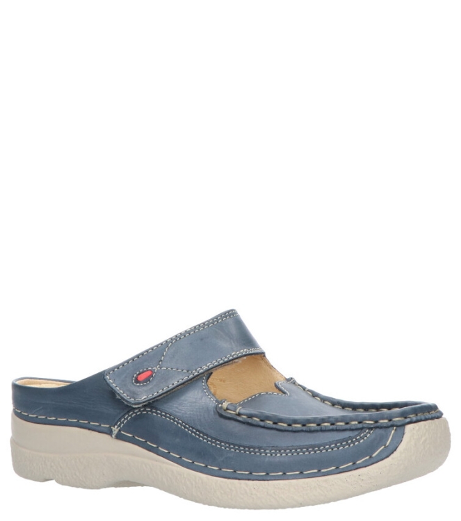 WOLKY <span>6227 Roll-slipper 387 blue summer Etna lea</span> 6227 Roll-slipper 387 blue summer Etna lea blauw - www.bremmerschoenen.info - Bremmer Schoenen