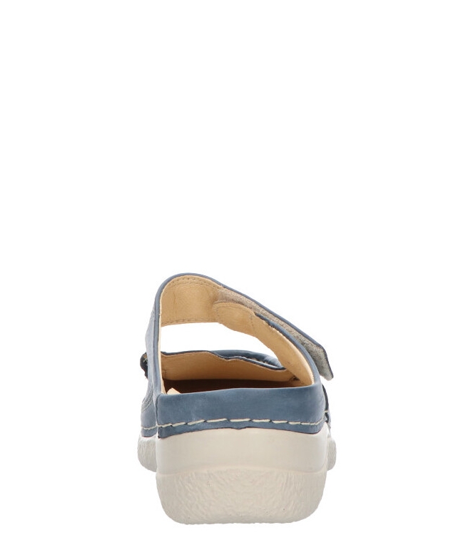 WOLKY <span>6227 Roll-slipper 387 blue summer Etna lea</span> 6227 Roll-slipper 387 blue summer Etna lea blauw - www.bremmerschoenen.info - Bremmer Schoenen