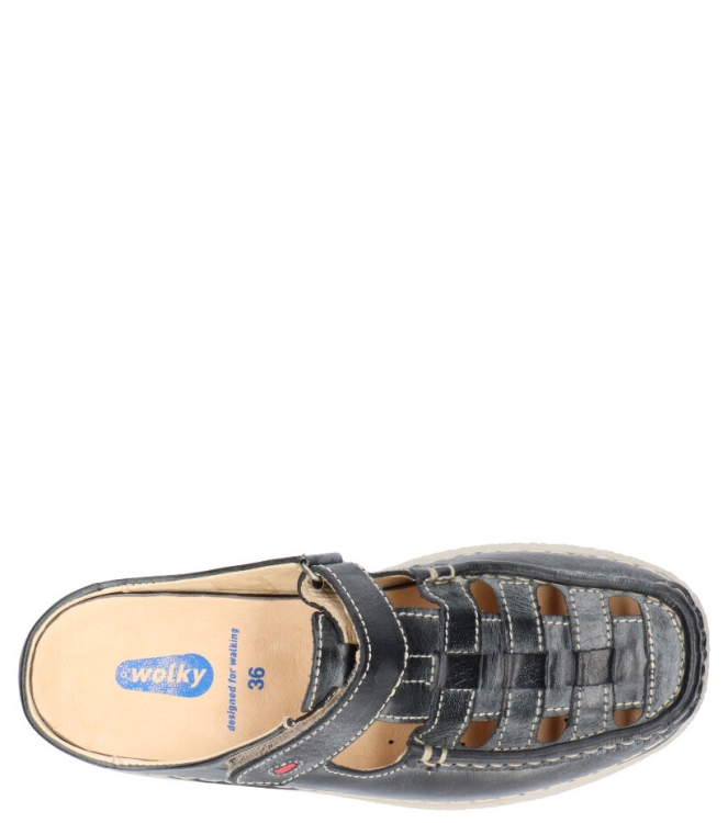 WOLKY <span>6237 Roll-summer 307 Black summer Arizona lea</span> 6237 Roll-summer 307 Black summer Arizona lea zwart - www.bremmerschoenen.info - Bremmer Schoenen