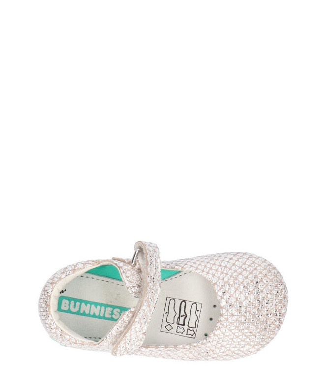 Bunnies JR Bandschoen <span>218110591</span> 218110591 zilver - www.bremmerschoenen.info - Bremmer Schoenen