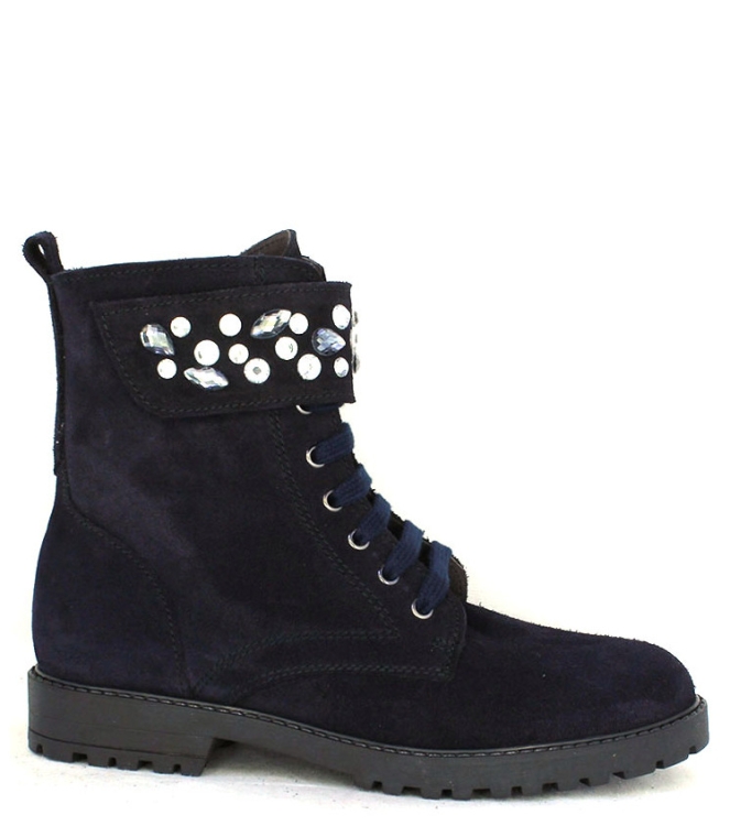 Clic! Veterboot <span>9559 cristal afelpado marino</span> 9559 cristal afelpado marino blauw - www.bremmerschoenen.info - Bremmer Schoenen