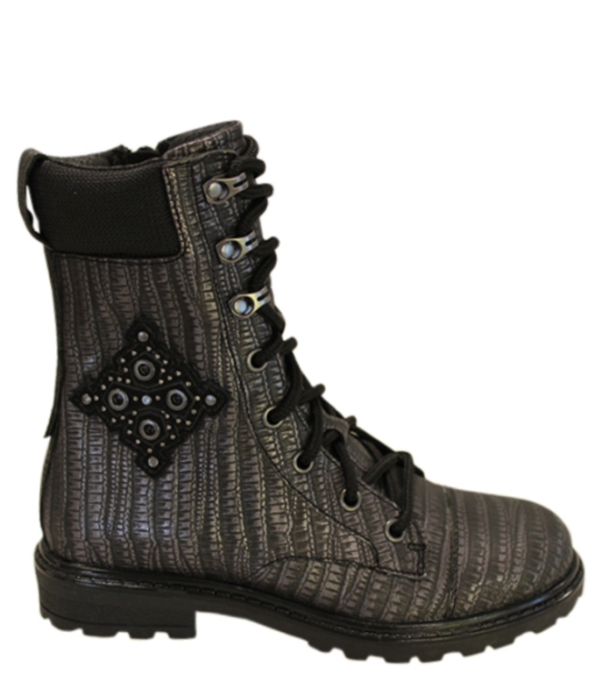 Twins Twins Veterboot <span>319675 989</span> Black Twins Veterboot <span>319675 989</span> 319675 989 grijs - www.bremmerschoenen.info - Bremmer Schoenen
