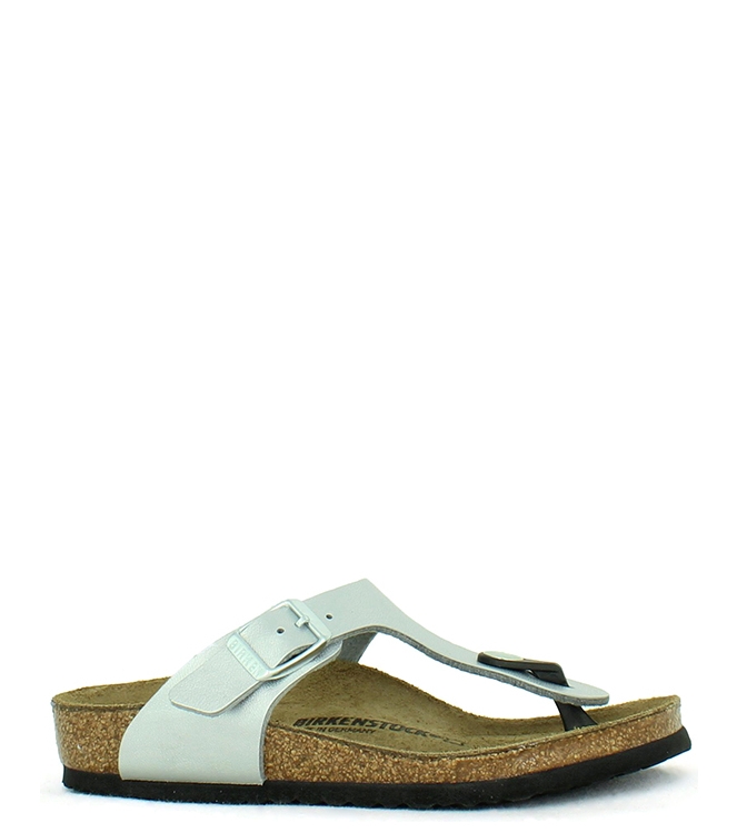 BIRKENSTOCK TEENSLIPPER <span>846153 GIZEH</span> 846153 GIZEH zilver - www.bremmerschoenen.info - Bremmer Schoenen
