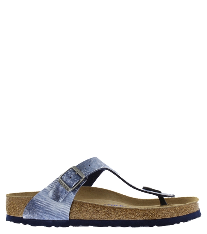 Birkenstock Slipper <span>1014891 Gizeh</span> 1014891 Gizeh blauw - www.bremmerschoenen.info - Bremmer Schoenen