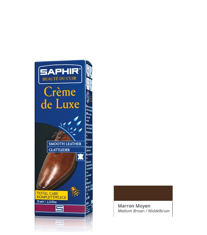 Saphir luxe schoencreme <span>Creme de luxe 37</span> Creme de luxe 37 cognac - www.bremmerschoenen.info - Bremmer Schoenen