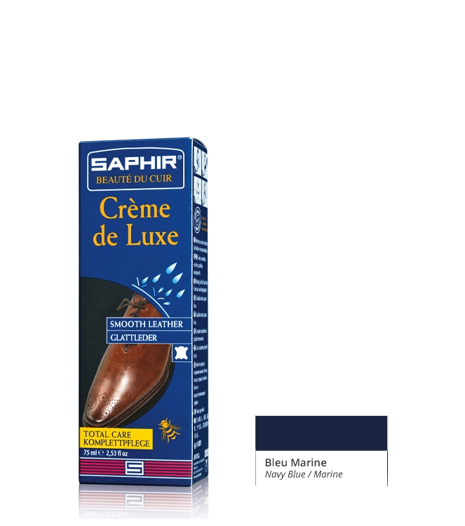 Saphir luxe schoencreme <span>Creme de luxe 06</span> Creme de luxe 06 blauw - www.bremmerschoenen.info - Bremmer Schoenen