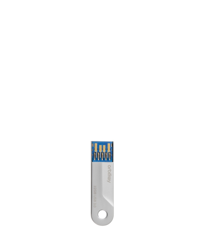 Orbitkey USB 32GB <span>ADDO-2-32GB</span> ADDO-2-32GB zilver - www.bremmerschoenen.info - Bremmer Schoenen