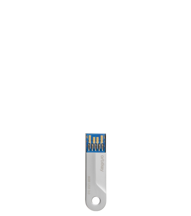 Orbitkey USB 8GB <span>ADDO-2-8GB</span> ADDO-2-8GB zilver - www.bremmerschoenen.info - Bremmer Schoenen