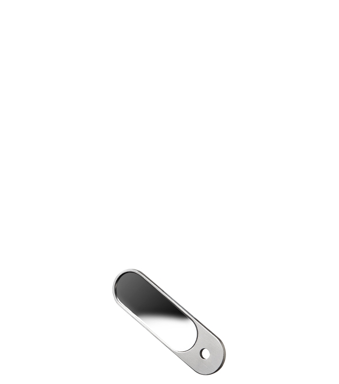 Orbitkey nail file &amp; mirror <span>ADDO-1-NFM</span> ADDO-1-NFM zilver - www.bremmerschoenen.info - Bremmer Schoenen