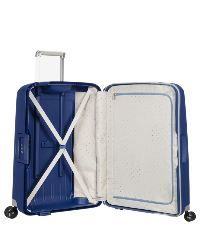 Samsonite Koffer <span>49308 1247 S'Cure Spinner 75</span> 49308 1247 S'Cure Spinner 75 blauw - www.bremmerschoenen.info - Bremmer Schoenen