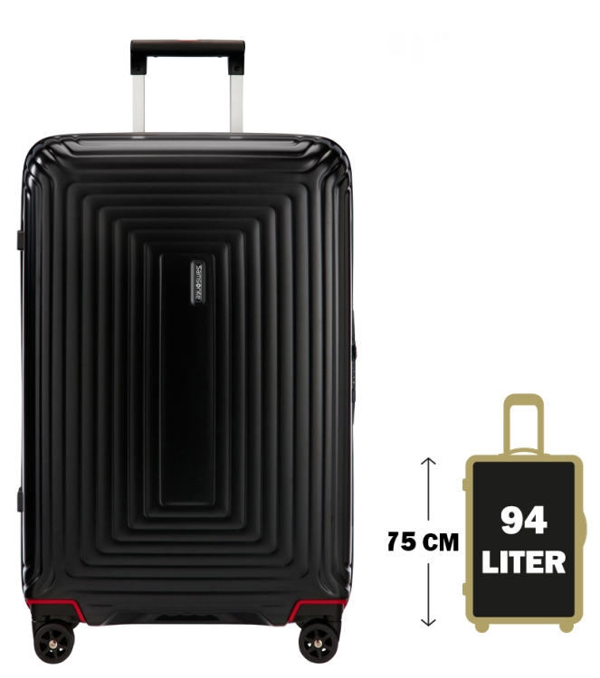 Samsonite Koffer <span>65754 4386/44D 19 003 NEOPULSE</span> 65754 4386/44D 19 003 NEOPULSE zwart - www.bremmerschoenen.info - Bremmer Schoenen