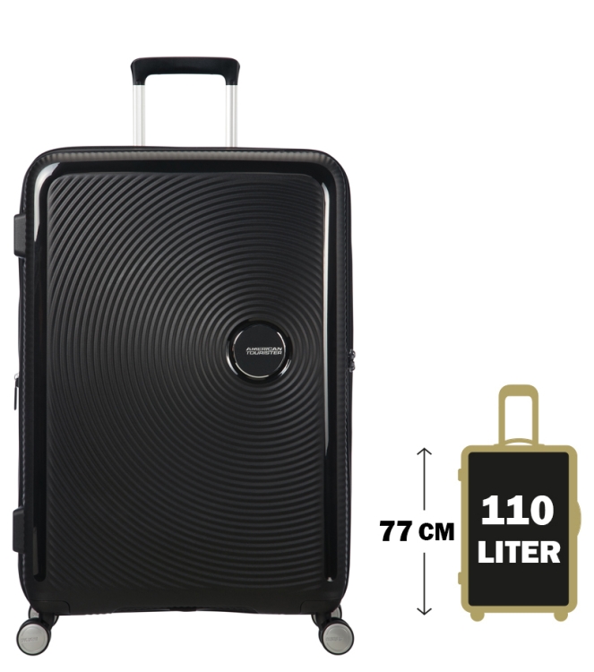 AT koffer <span>88474 1027 Soundbox Spinner 77</span> 88474 1027 Soundbox Spinner 77 zwart - www.bremmerschoenen.info - Bremmer Schoenen