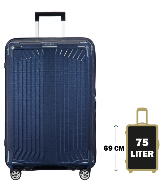 Samsonite Koffer <span>79299 1277/42N*11002 Lite-Box</span> 79299 1277/42N*11002 Lite-Box blauw - www.bremmerschoenen.info - Bremmer Schoenen